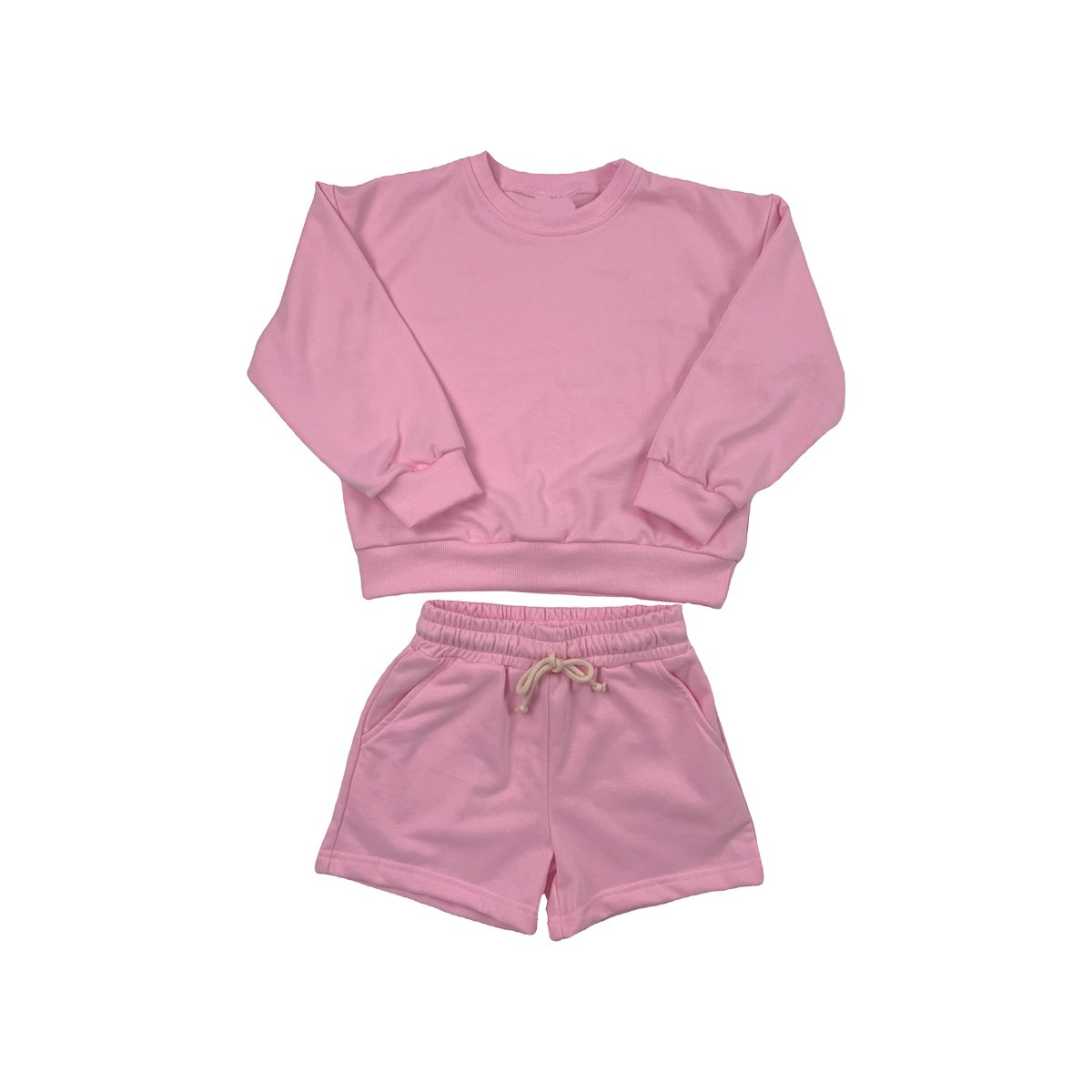 Custom Family Matching Outfits Spring Tracksuits Mommy and me Long Sleeve Sweatshirt and Shorts Set