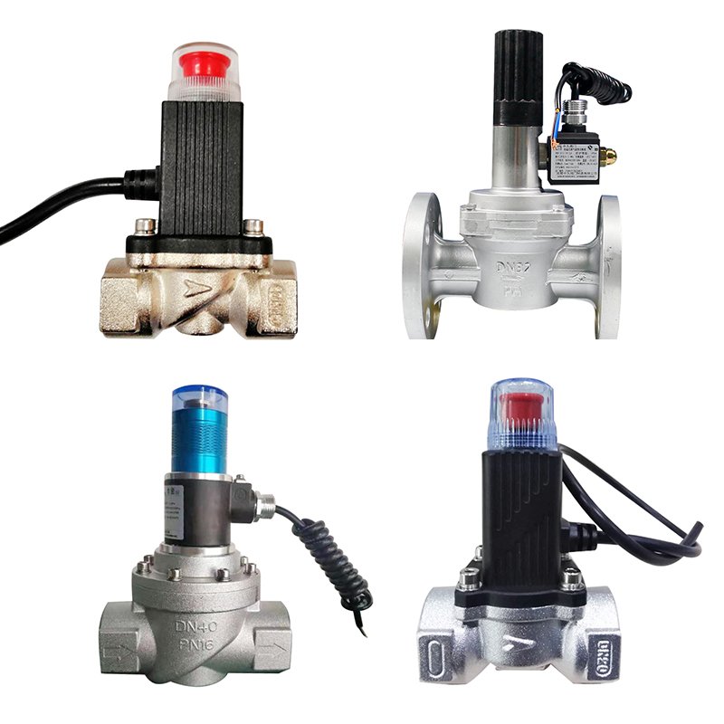 Gas Emergency Shut Off Valves Dn15 Match electromagnetic valve With Home Gas Detectors