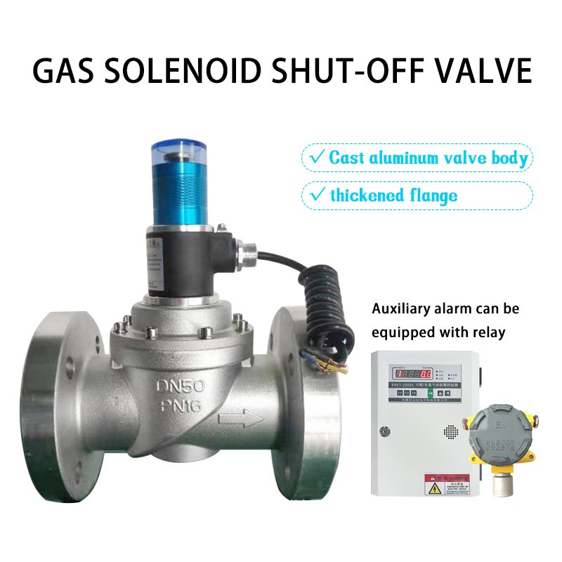 Gas Emergency Shut Off Valves Dn15 Match electromagnetic valve With Home Gas Detectors