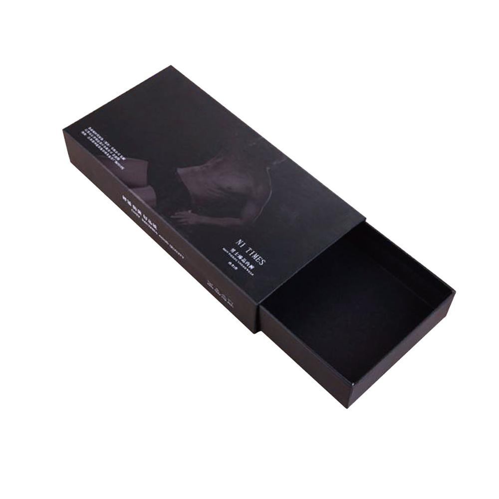 Packaging Slide Luxury Cardboard Brown Eyelash Pull Pull-Out Out Cosmetic Drawer Box