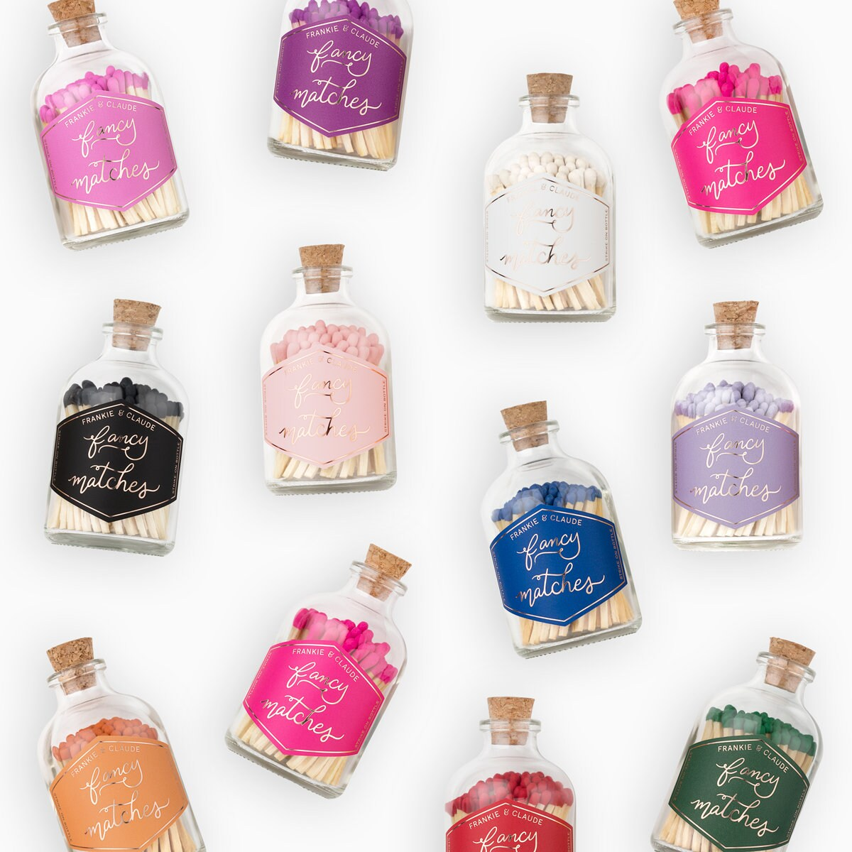 wholesale custom luxury wood matchsticks with logo glass bottle matches for candle aromatherapy