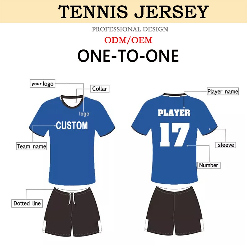 club Custom Tennis T-Shirt Boys Badminton Football T-Shirt Match jersey wholesale sport t-shirt