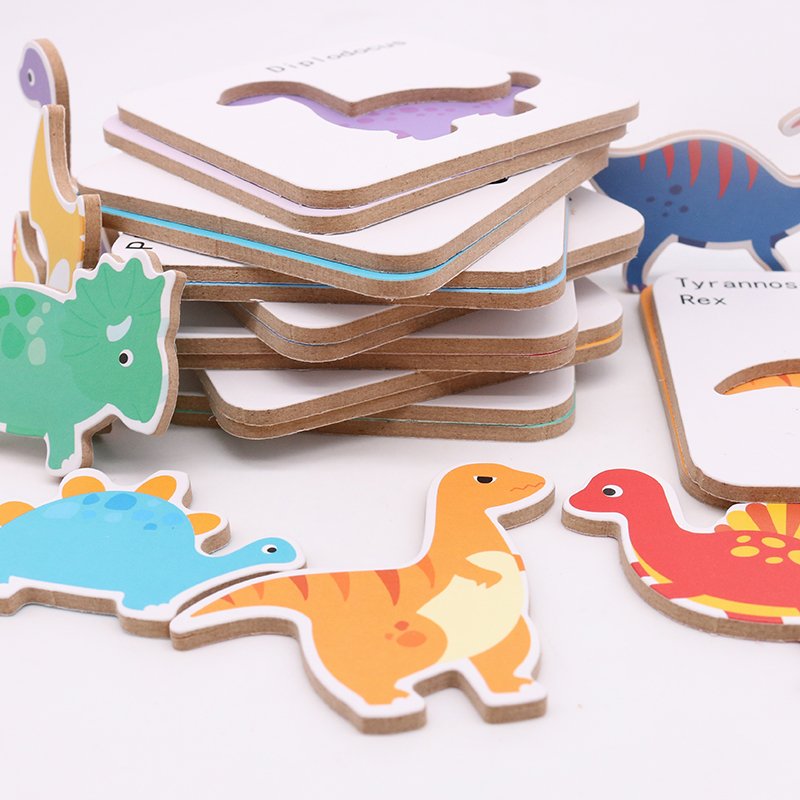Shape Matching Game Wooden Pattern Blocks Animals Jigsaw Puzzle Sorting and Matching Games Educational Toys for Toddlers Kids