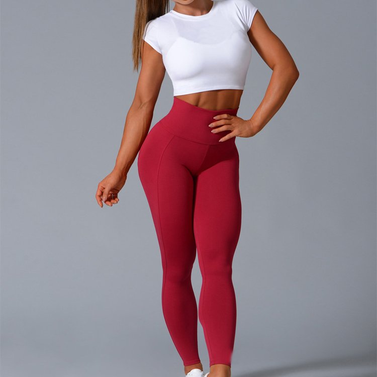 nylon women seamless workout matching sets butt scrunch blue plus with pockets