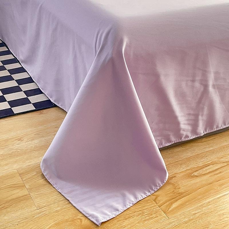 Bedding Set 2024 new 105g washed cotton sanding four-piece set taro milk purple
