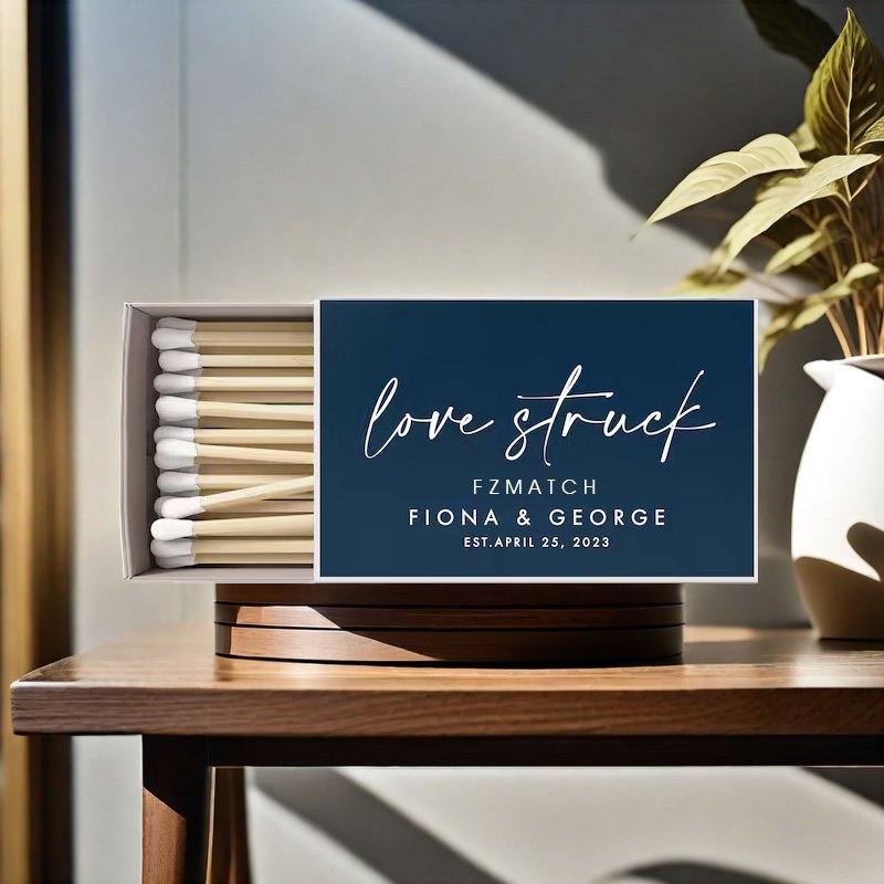 Custom Matchboxes Logos Safe Cheap Bulk Natural Matches Customized Wholesale Safe Colored Wooden Household Goods Matches