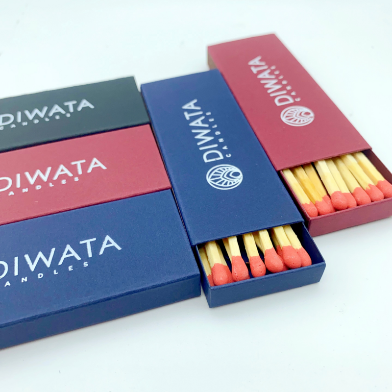 New Promotional Custom empty matchstick box Logo Long Slide Match Box Reusable Packaging Plain Small Matchbox