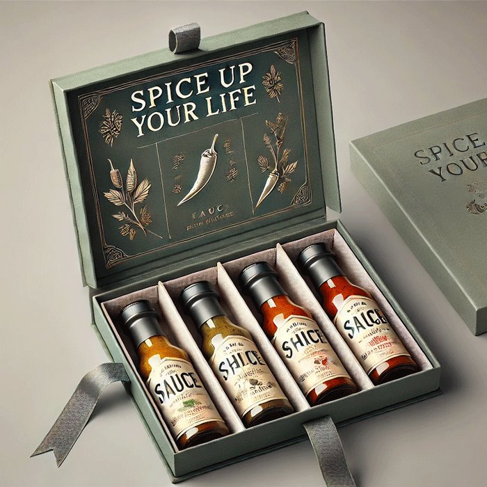 private label biodegradable food grade cardboard seasoning container hot sauce packaging luxury spice paper box with eva insert