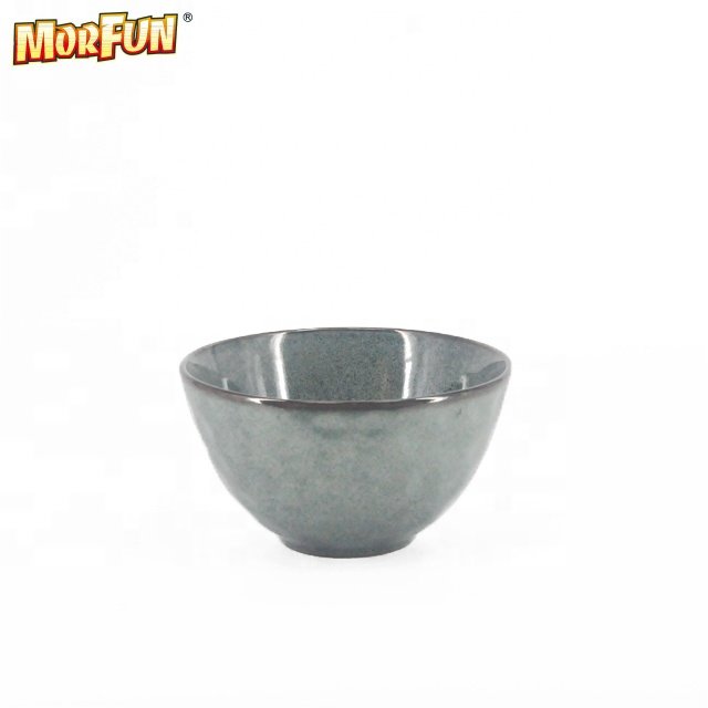 Best selling daily use loose item dinnerware irregular shape mix and match reactive glaze stoneware dinner set range