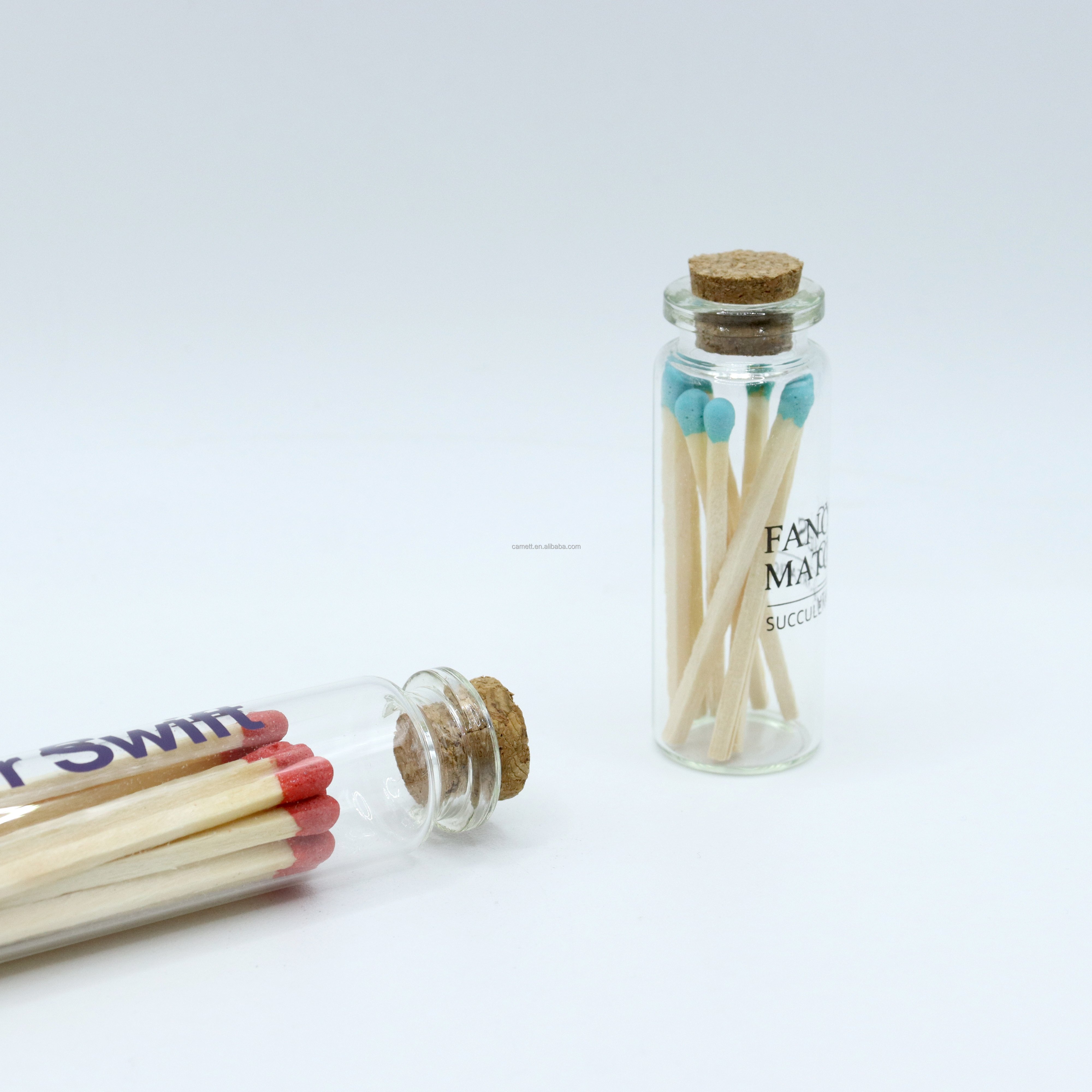 2024 New Comer Matches Customized Black Length 48mm 80mm 100mm 120mm Stemmed match color scented candle