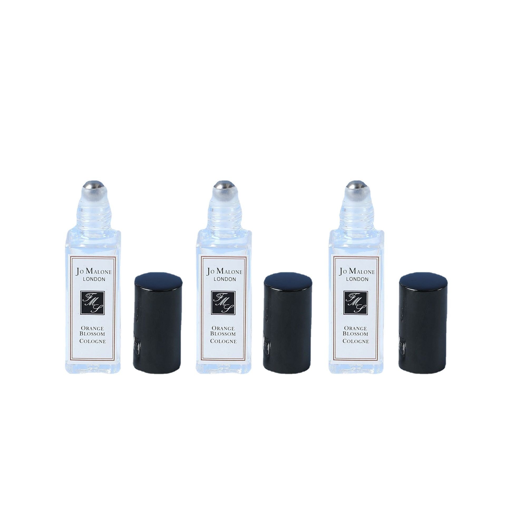 Refillable 5ml 10ml Square Clear Glass Deodorant Essential Oil Glass Roll On Bottle Can Match with Sprayer Perfume bottle
