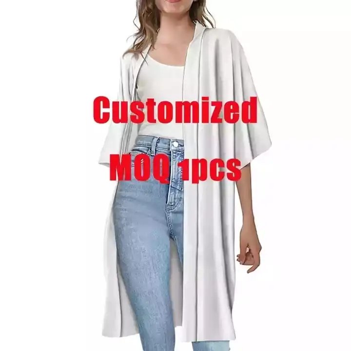 Casual Loose Beach Cardigan Jacket Women Custom Short Sleeve Club Night Long Cardigan Women Matching Sets Clothing New Designs