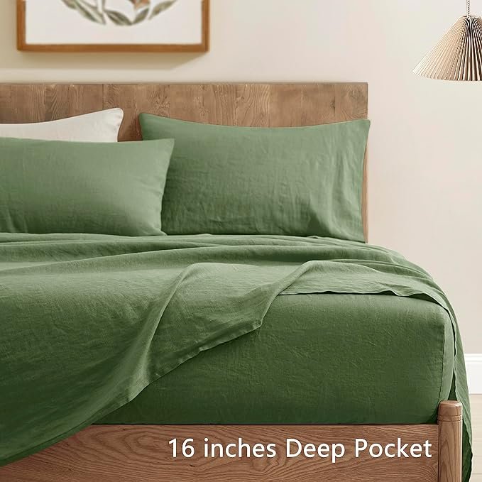 Luxurious 100% Linen Hotel Bed Linen Sets Comforter & Duvet Covers with Matching Curtains Elegant Blanket Cover