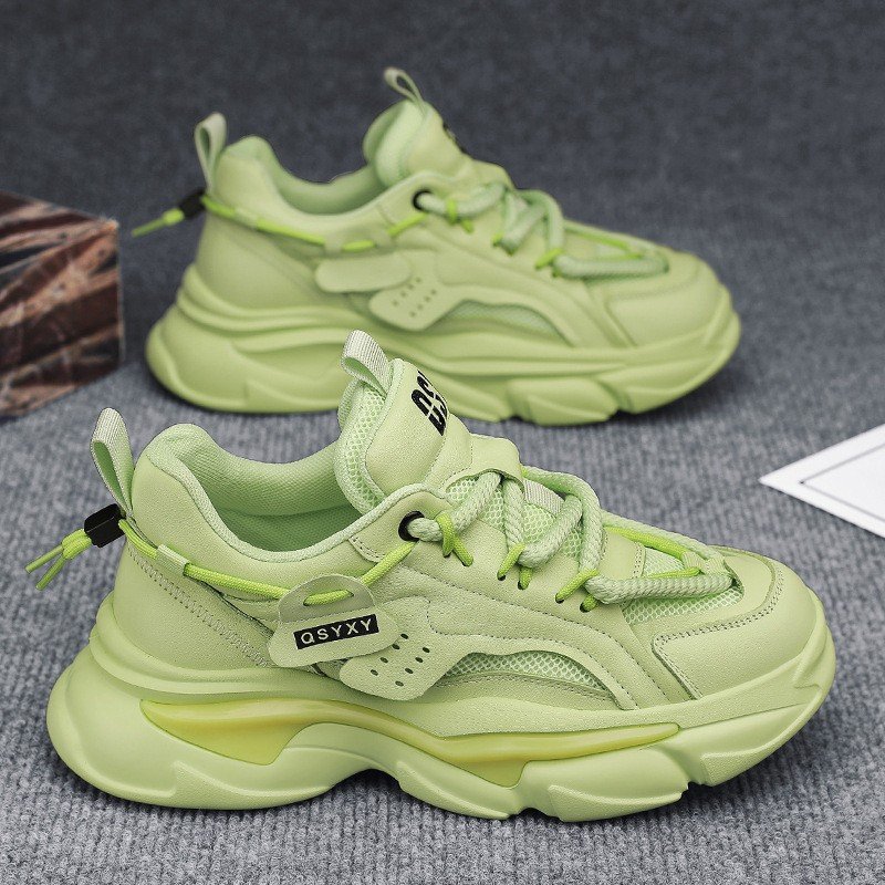 Breathable Non-Slip Sneakers Korean Version All-Match Fashion Thick Sole Sport Student Father Casual Shoes
