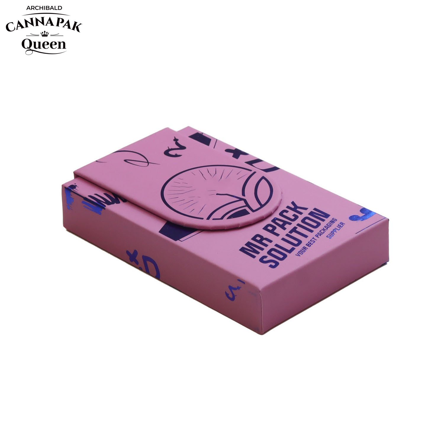 Archibald China Manufacturer Tobacco Box Child Resistant Slide Out Cassette Tape Pre Roll Boxes Wholesale With Match