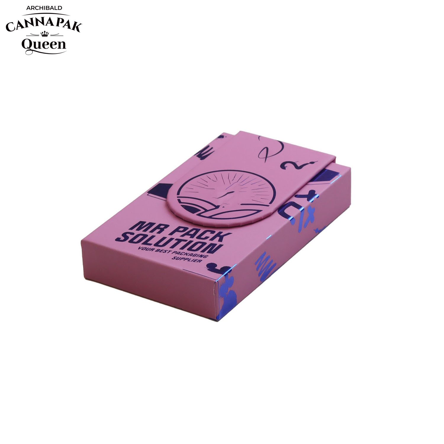 Archibald China Manufacturer Tobacco Box Child Resistant Slide Out Cassette Tape Pre Roll Boxes Wholesale With Match