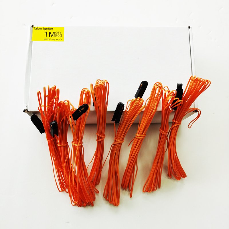 Hot selling talon display safe green fuse express FSH 1M 1000pcs Clip-on Igniters Fireworks 2.0 electronic firework igniter