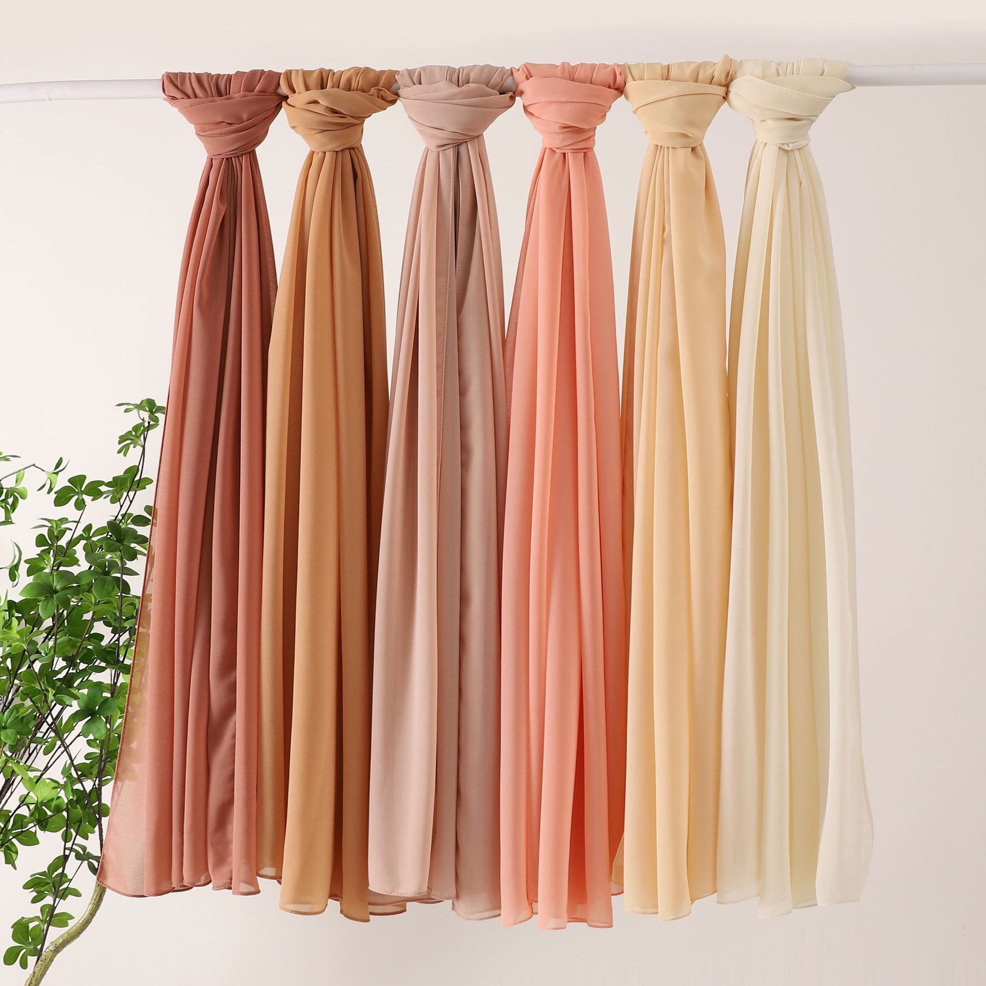 Ready In Stock Premium Matching Set Bamboo Woven Modal Hijab Matching Cotton Jersey Underscarf For Muslim Women Hijab Set