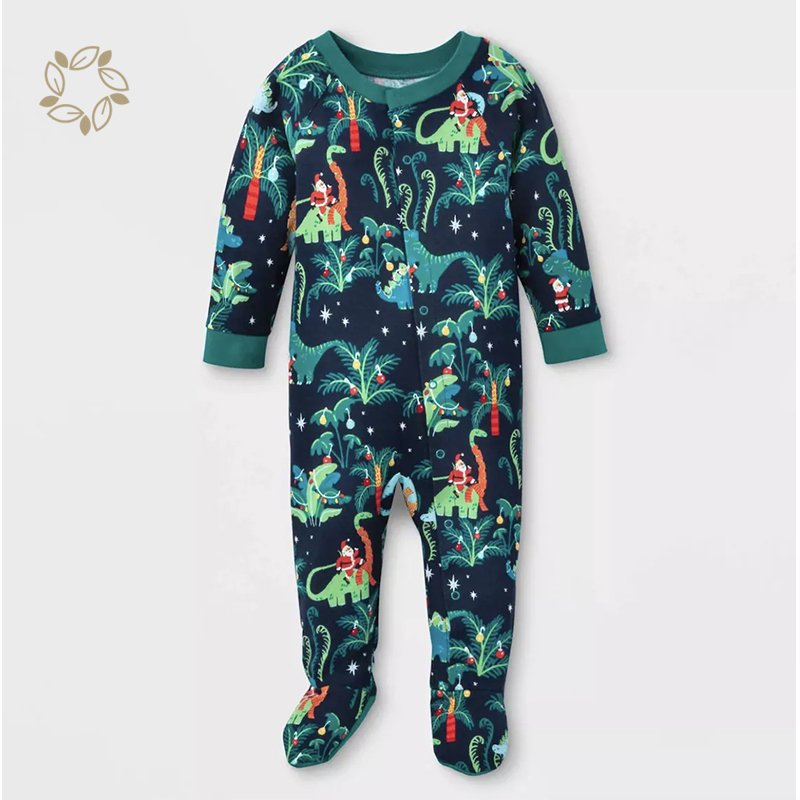 Sustainable christmas pjs pajamas for family and pet bamboo cotton jersey Christmas family pyjamas matching family pajamas