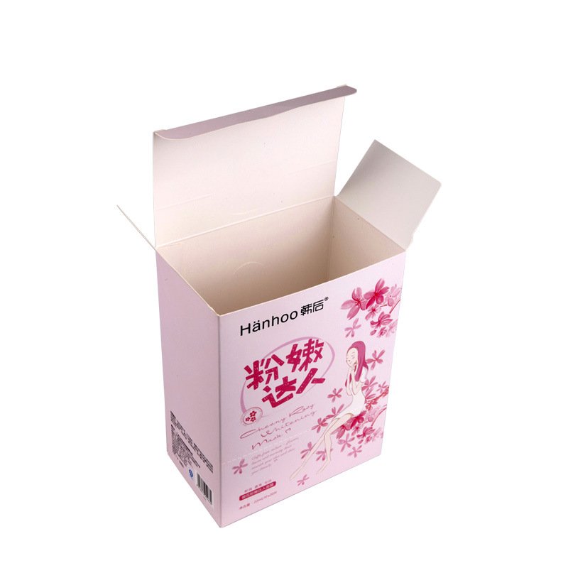 Custom retail skin care box packaging Printed folding cosmetic paper card box packaging