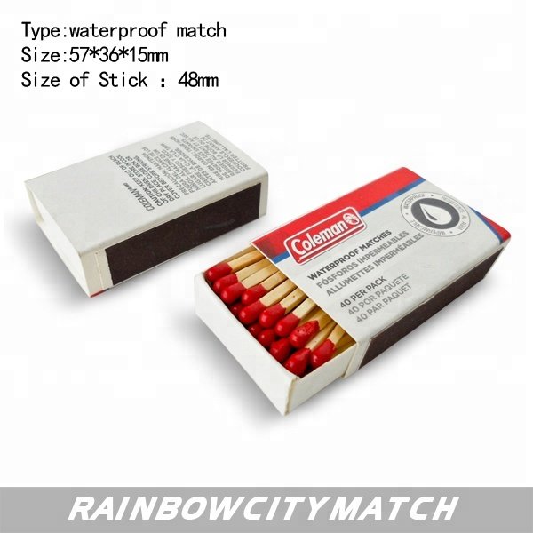 Outdoor waterproof windproof matches, Emergency Survival waterproof& stormproof Matches