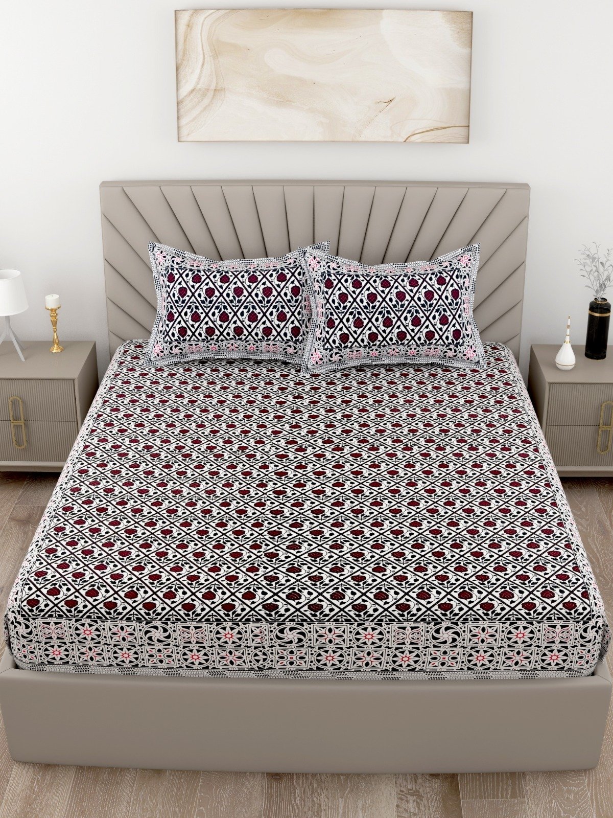 Looking Pure Cotton Super King Size Bedsheets