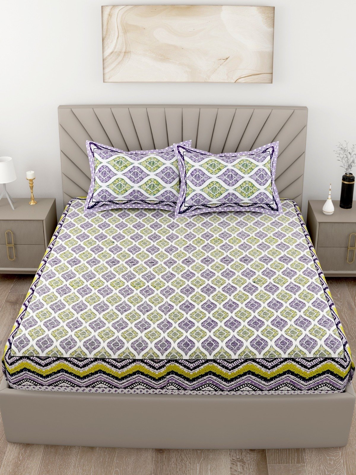 Looking Pure Cotton Super King Size Bedsheets