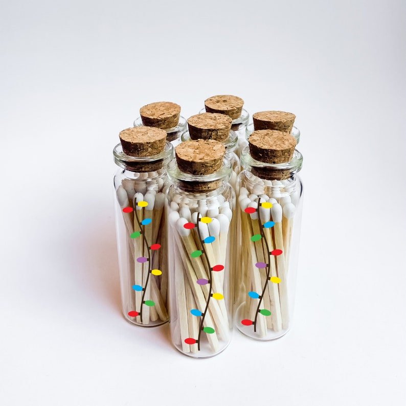 bottle apothecary hotel home decor prompt matches in glass jar gift high quality factory fancy matchstick jar