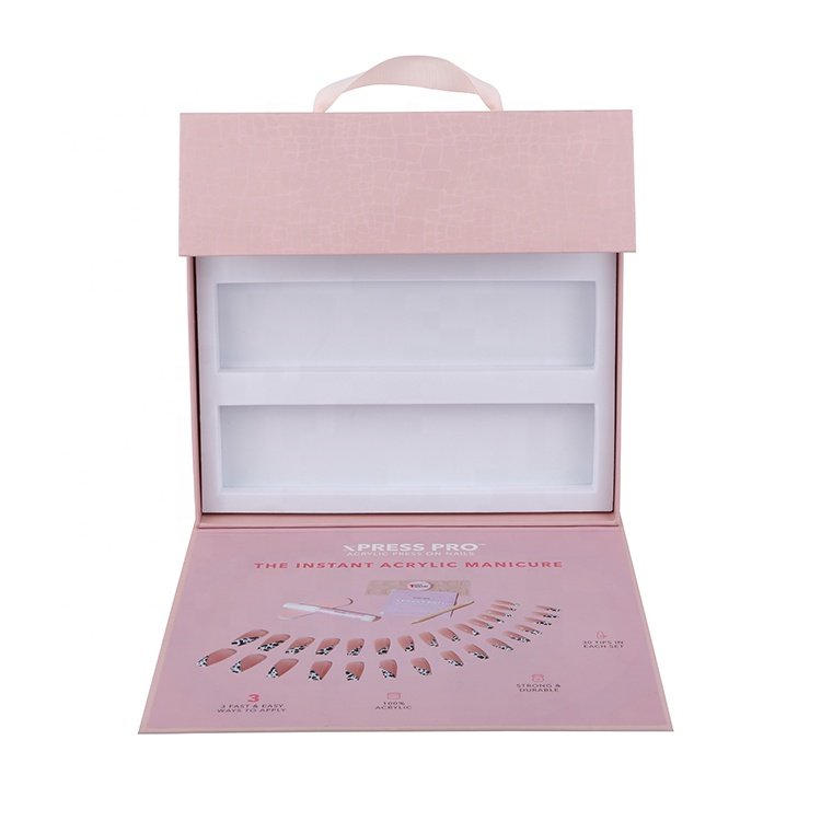 Luxury Nail Kit Packaging Gift Set Brand Promotion Box Customized Acrylic Manicure Nail Cosmetic Nail Gel Packaging Box