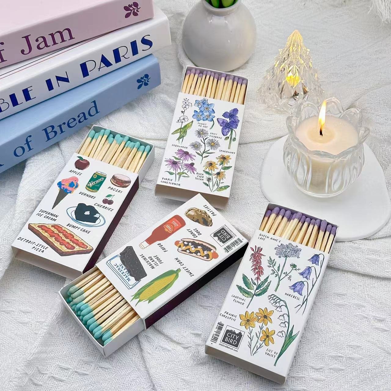New customized stick match safety customized match packaging LOGO personalized decoration home match customization