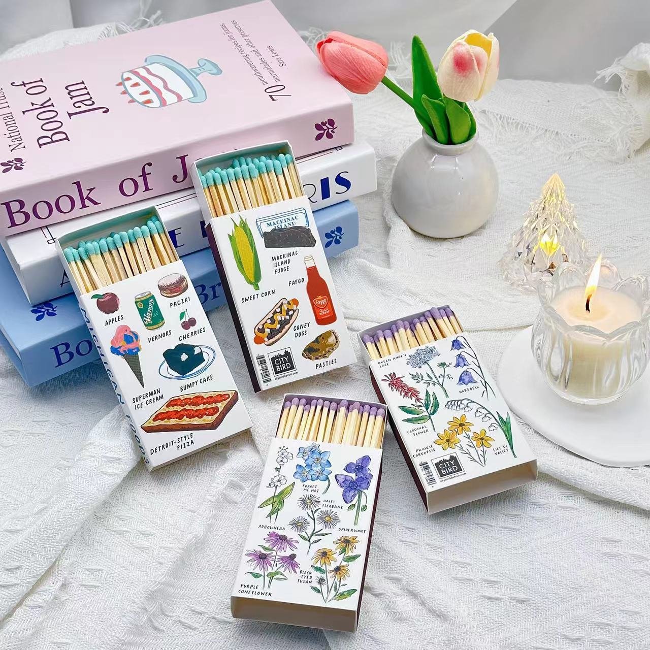New customized stick match safety customized match packaging LOGO personalized decoration home match customization