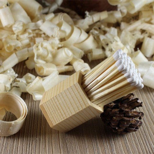 customize wooden high quality personalized safety match sticks bulk holder factory home decoration white matches