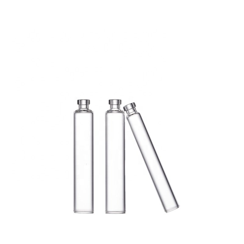 1.5ml 1.8ml 3ml Pharmaceutical Borosilicate Glass packaging Cartridge with Rubber Stopper and Aluminum Cap
