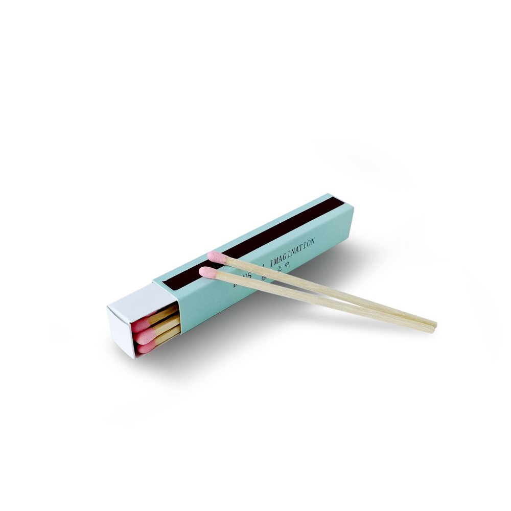 high quality custom logo lipstick matches 4 inch wood colored matches