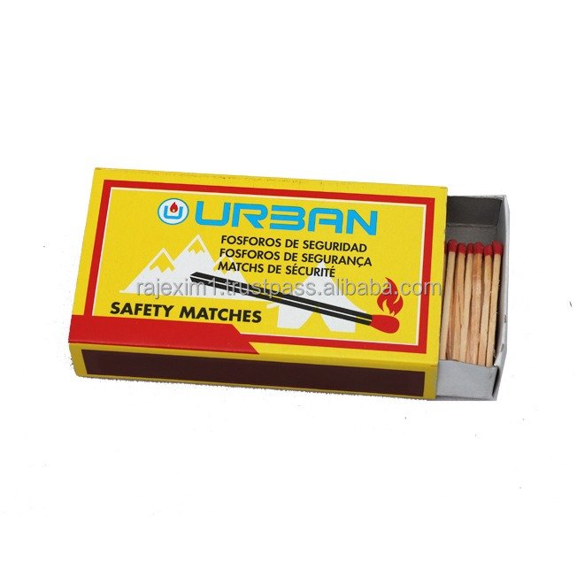 Kitchen matches in custom matches 200 FILL Big size box with colorful heads matchbox with 118 x 65 x 25 mm