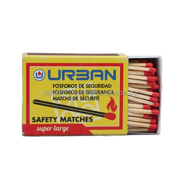 Kitchen matches in custom matches 200 FILL Big size box with colorful heads matchbox with 118 x 65 x 25 mm