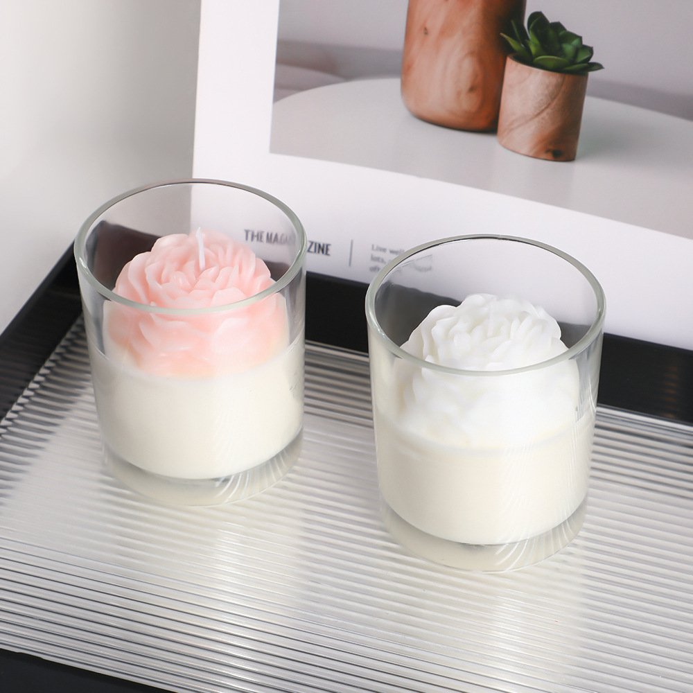 Smokeless Fragrance Soy Wax Scented Candles Flower Vase Matches Incense Burner Luxury Scented Candle Long Burning Long Lasting