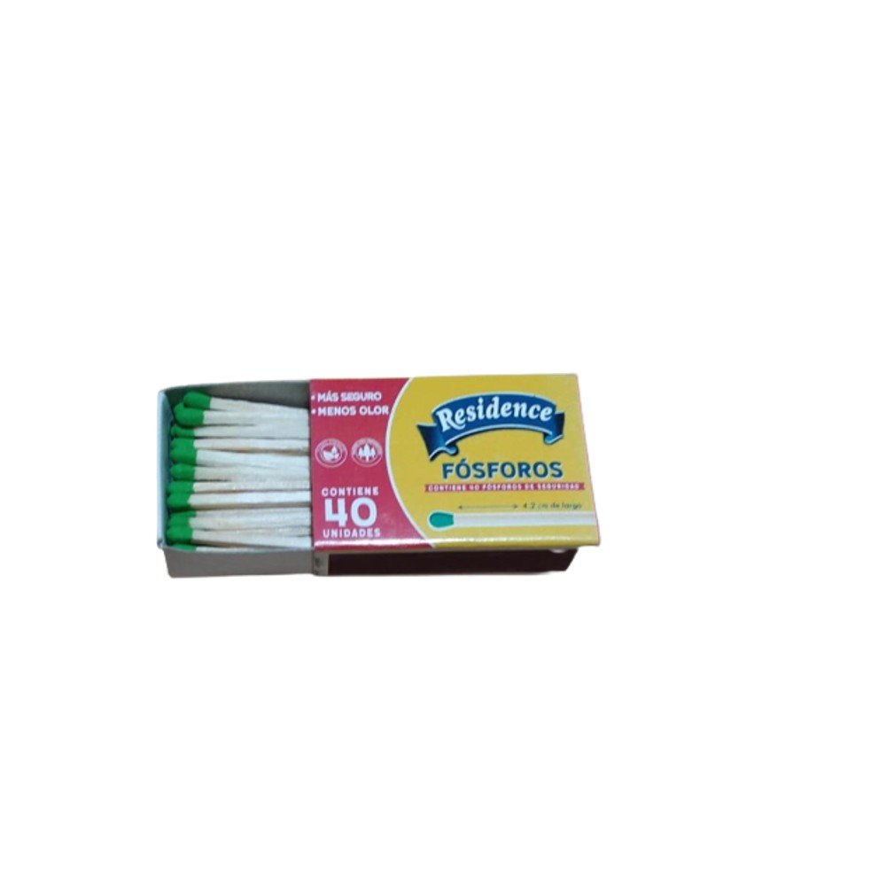 Hot Selling 5S Safety Green Match Head Bulk Wooden Matches size 52 x 35 x 12mm (40 sticks)