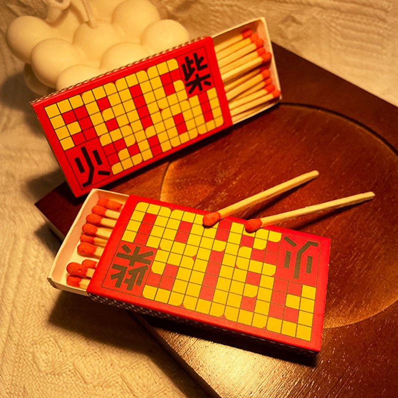 Factory Wholesale Price with Luxury Box Long Wooden Stick Matches with Custom Match Box for Candle Cigar Household
