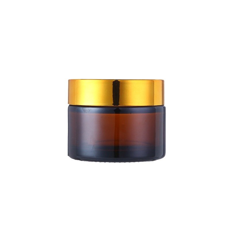 factory 10g 20g 30g 50g Glass Amber transparent Brown Cosmetic Face Cream Bottles Lip Balm Sample Container Jar