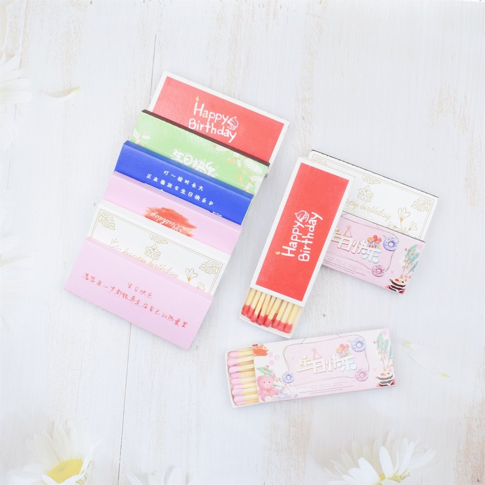 Wholesale Luxury Home Decor Wooden Colorful Matches In Glass Jar Scented Candle Lighter Matches