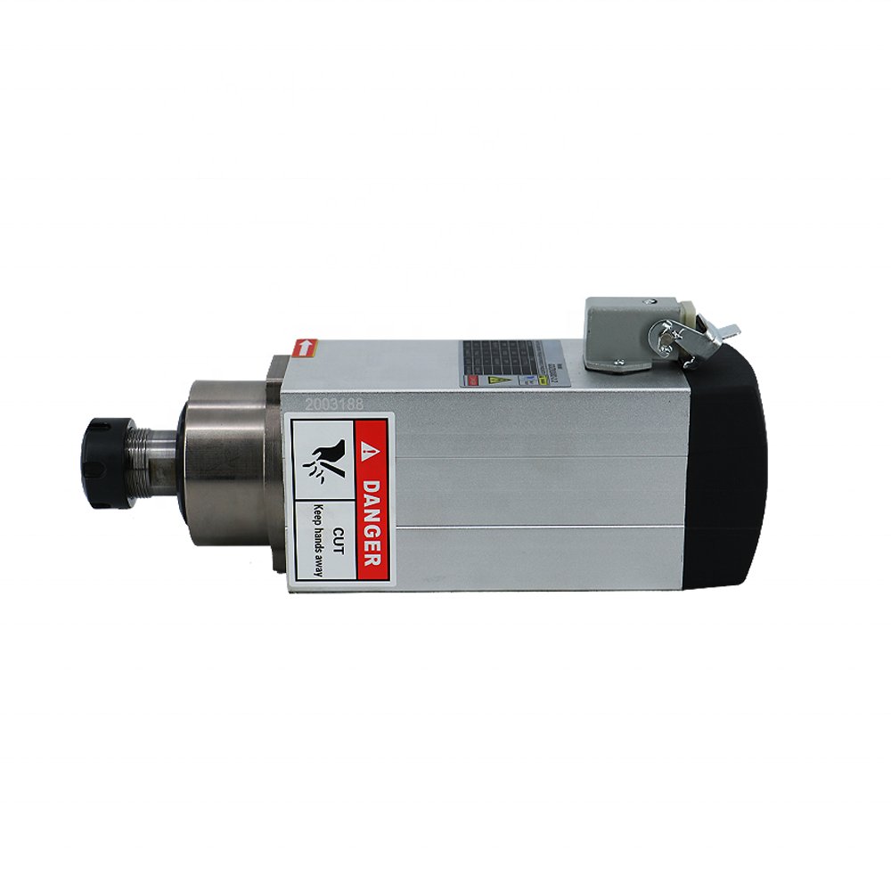 HLTNC spindle motor cnc GDZ-93*82 -2.2 ER20 24000rpm 220V/380V air cooled spindle 2.2kw match with 2.2kw VFD For CNC Router