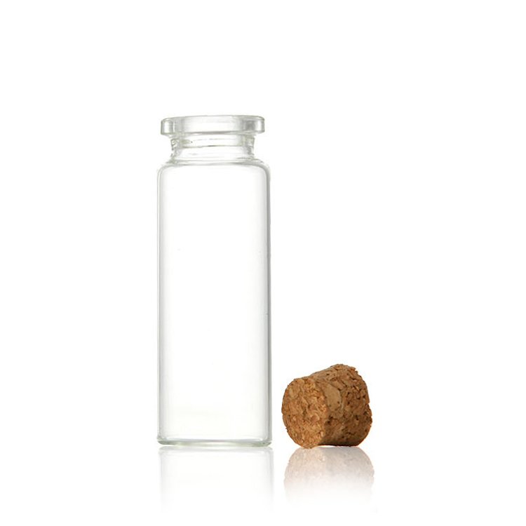 Wholesale 1ml 5ml 7ml 10ml 15ml 20ml 30ml glass vials seed flower matches packaging empty glass bottle with cork