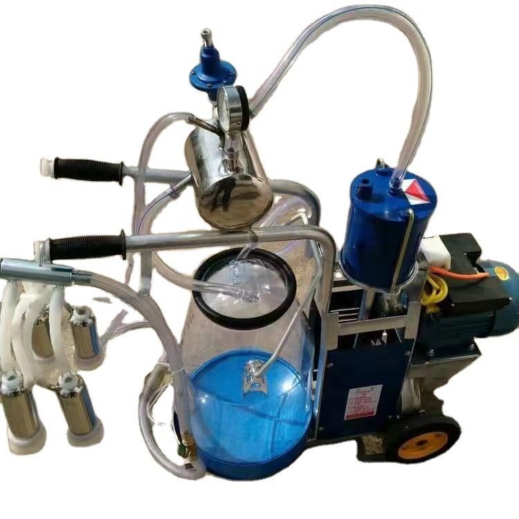 Piston High Power Milking Machine Cattle and Sheep Universal High Matching Edition 25 L Transparent Cattle and Sheep Milk Bucket