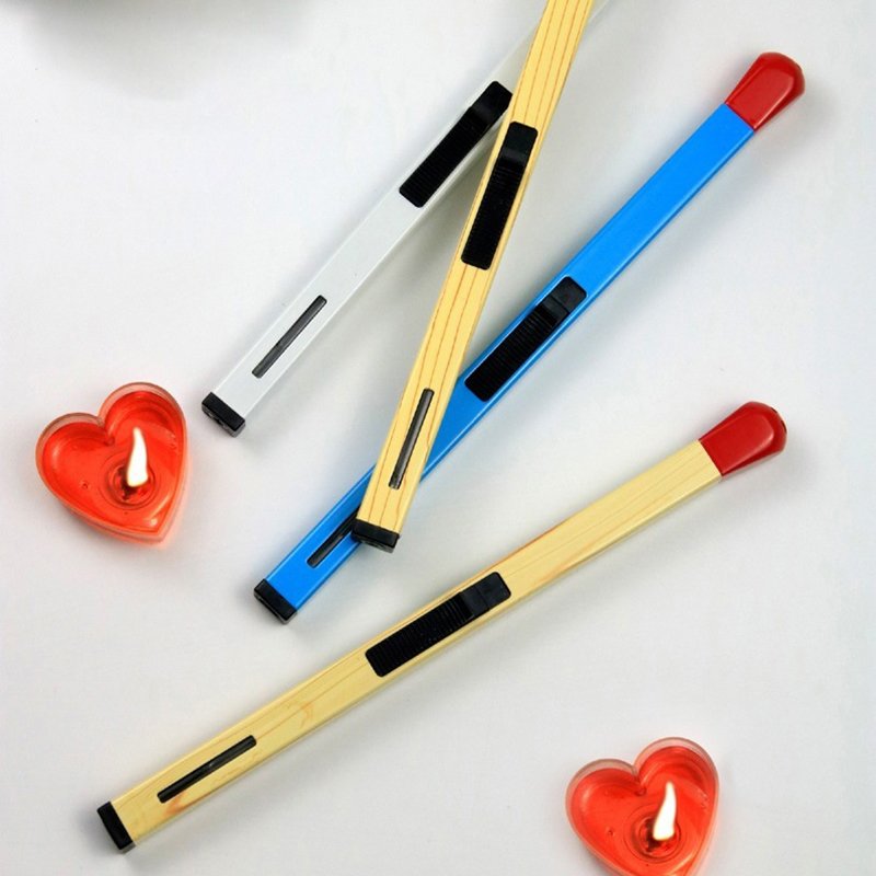 Creative Luminous Match Stick Lighters Kitchen Refillable Reusable Match Fire Cigarette Lighter Zinc Alloy Portable CLASSIC