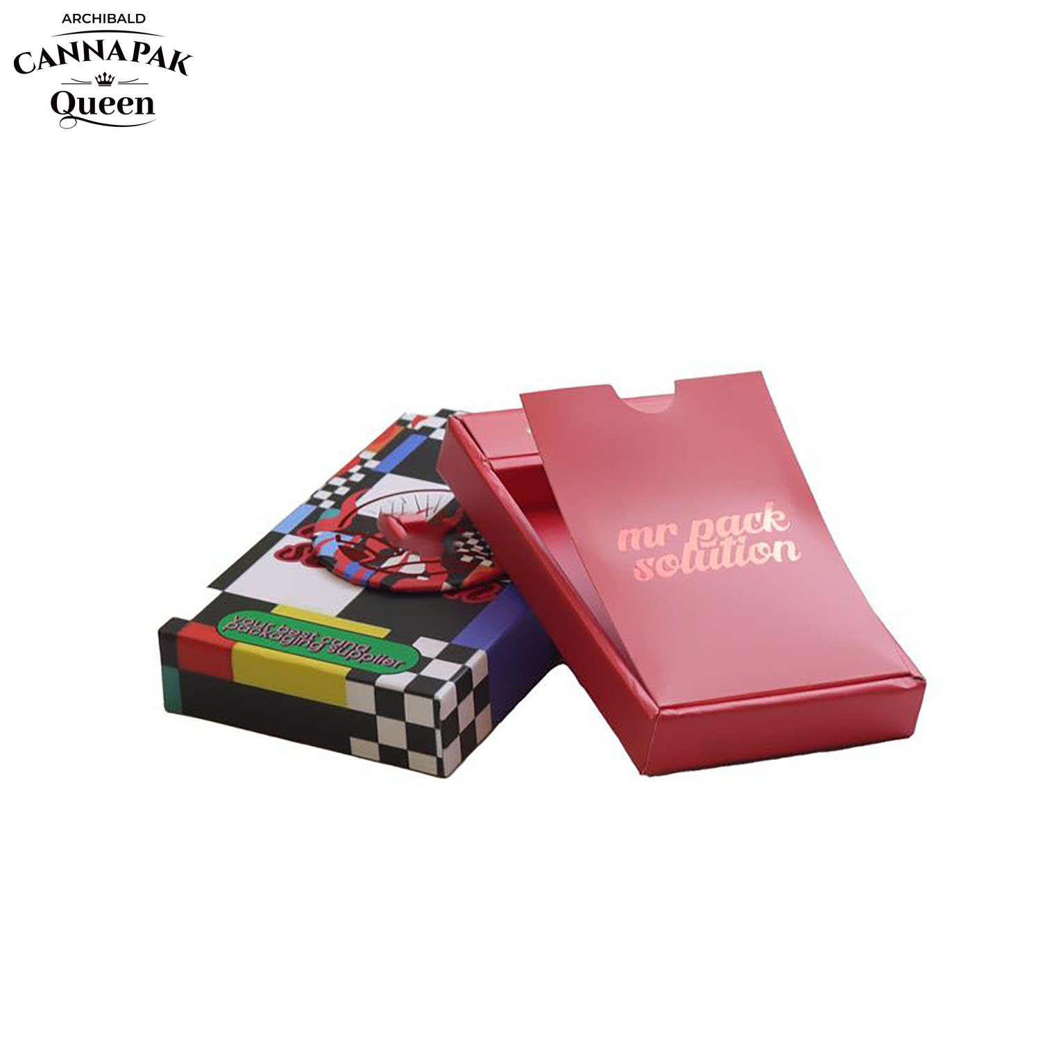 Archibald China Manufacturer Tobacco Box Child Resistant Slide Out Cassette Tape Custom Pre Roll Box With Match