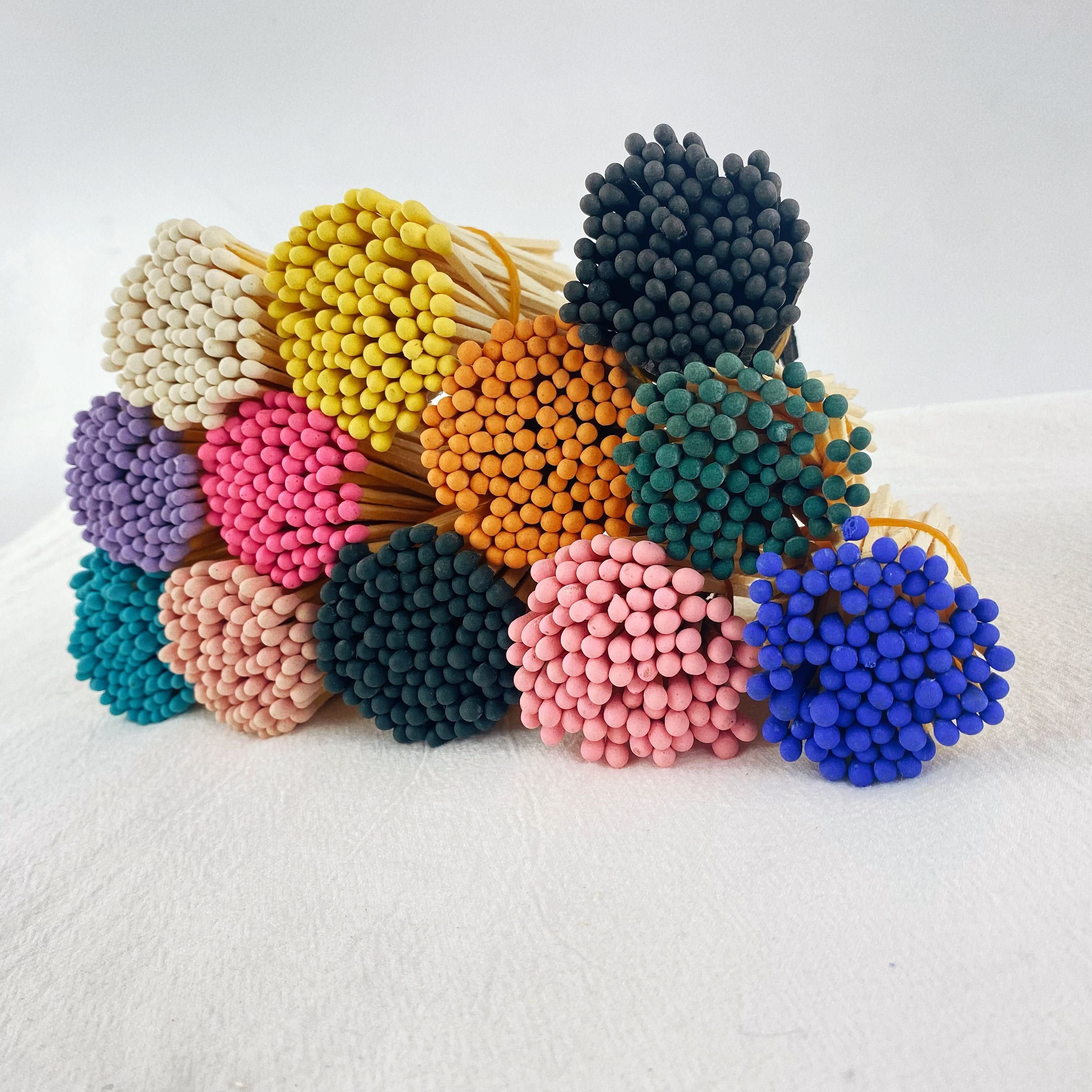 Matches Disposable Bulk matches wholesale Customizable matchbox 10cmLong stem colored head match