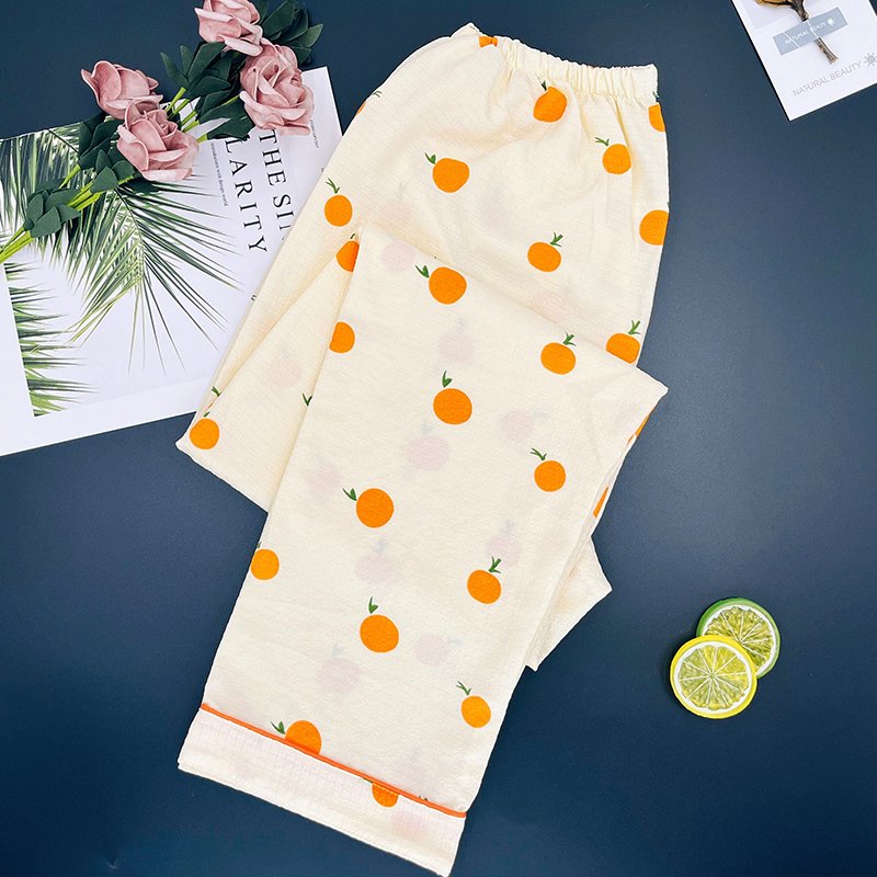 Wholesale matching family pajamas Soft and comfortable cartoon pajamas Long sleeves and pants pajamas for women set