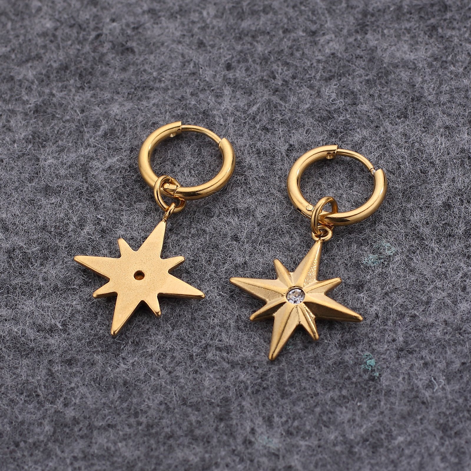 Trending Hot Sales New Korean Long Tassel with Matching Crystal Hexagonal Star Earrings for Women Fashion Jewelry