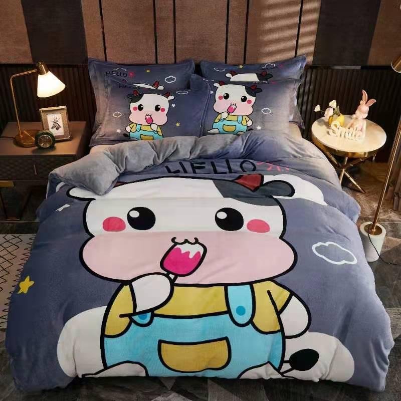 Factory Custom cotton sheet set King Size Polyester Printed Geometric Pattern Bedsheet Set Bedding